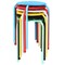 Gymax Set of 6 Portable Plastic Stack Stools Backless Classroom Seating